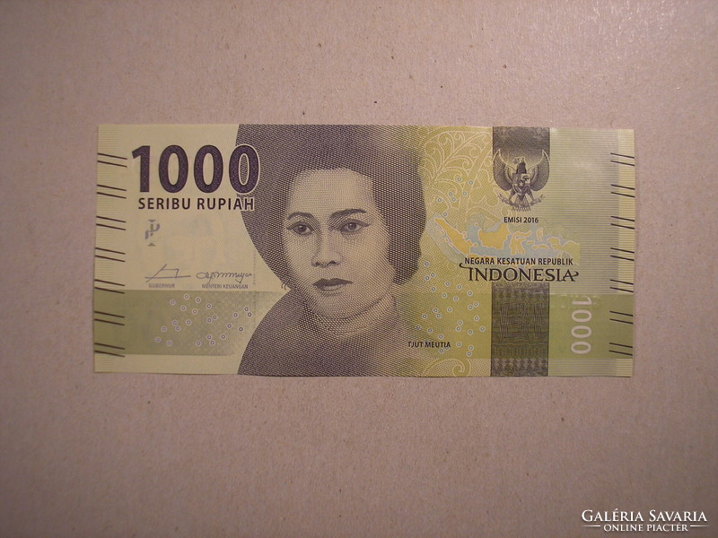 Indonézia-1000 Rupia 2016 UNC