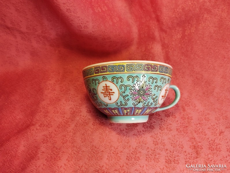 Famille - Jaune, kínai porcelán kávés csésze