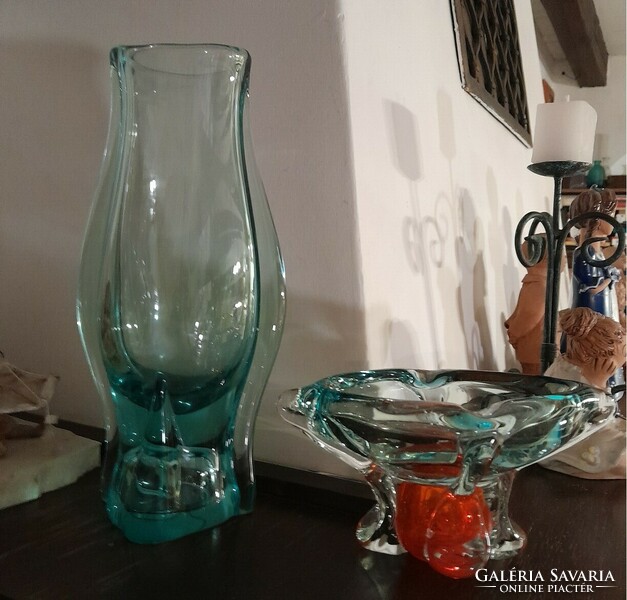 Zelezny brod sklo turquoise glass Czech designer table decoration offering v. Hamus - art&decoration