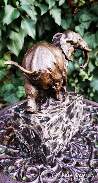 Elephant bronze statue