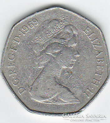 Egyesült Királyság 50 pence /new/ 1969 G