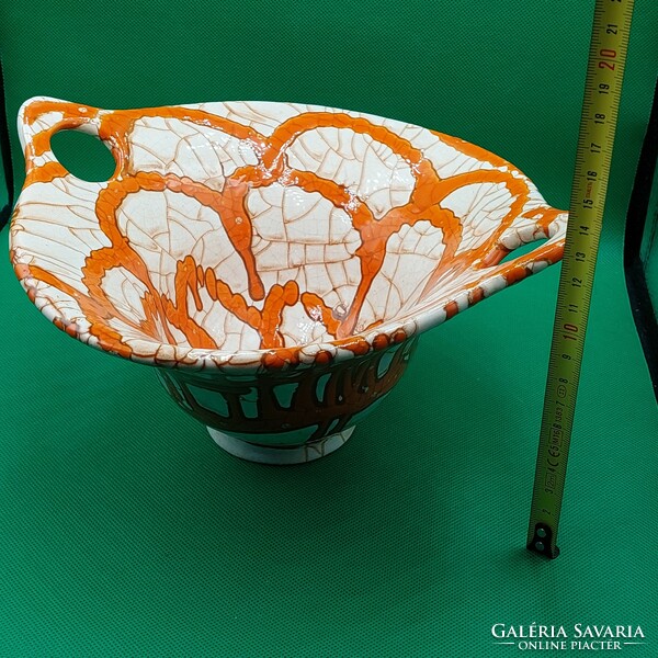 Gorka géza applied art ceramic decorative bowl