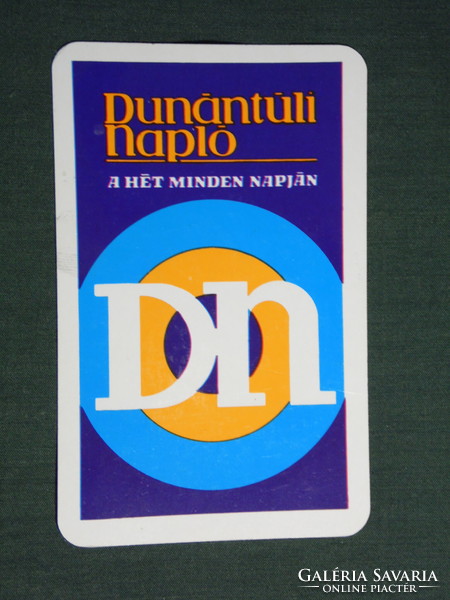 Card calendar, transdanubian diary daily newspaper, newspaper, magazine, publishing company, 1980, (4)