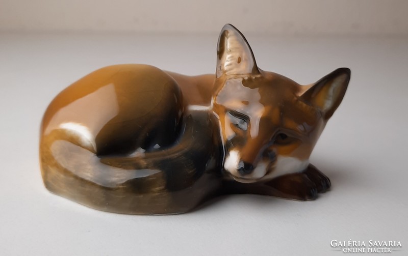 Vintage Rosenthal porcelain fox figurine, statue