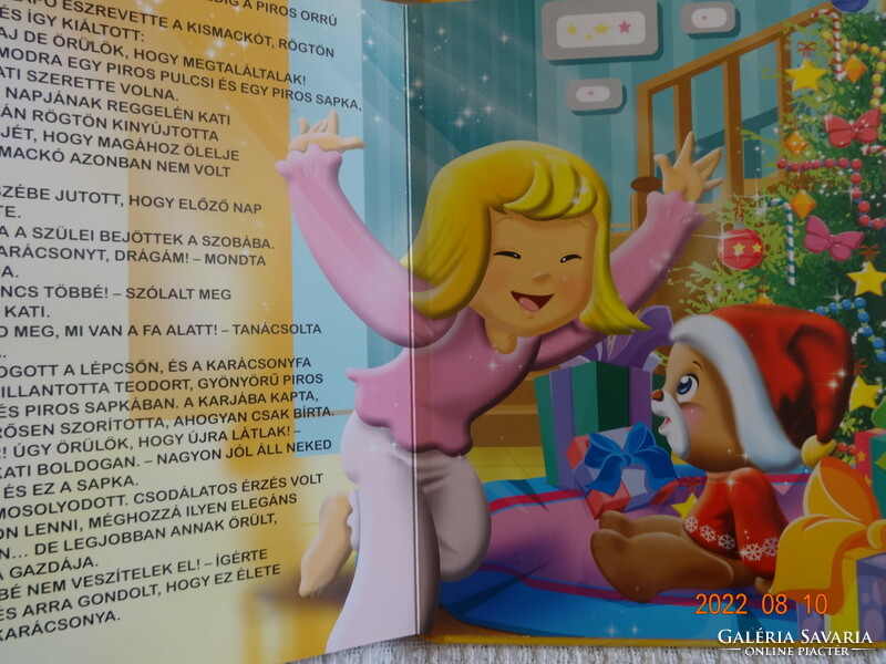 A karácsonyi kismackó - kemény lapos mesekönyv szép illusztrációkkal