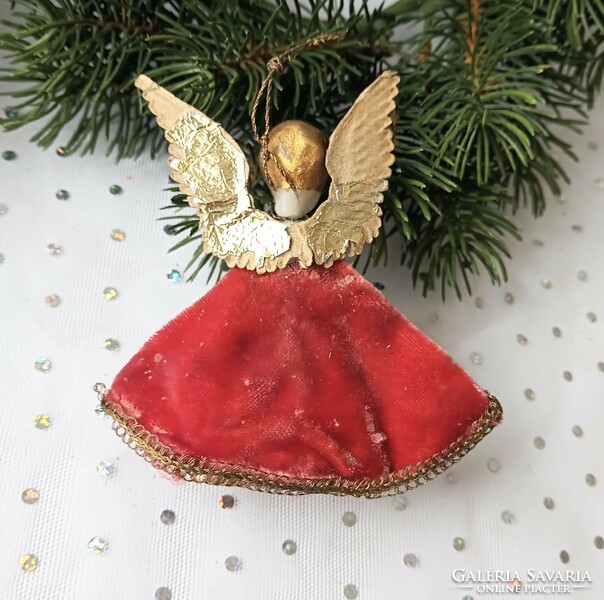 Old wax angel Christmas tree ornament 9cm koestel
