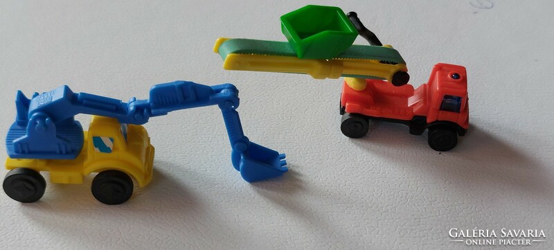 For collectors! Vintage, retro kinder surprise 4 work machines, truck