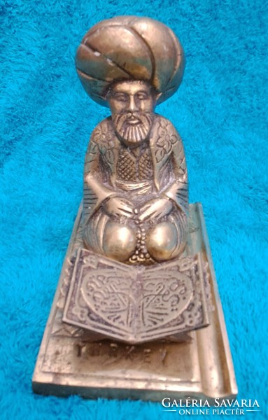 Copper Turkish basa statue (m4374)