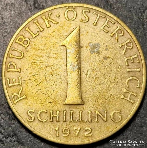 1 Schilling, Austria, 1972.