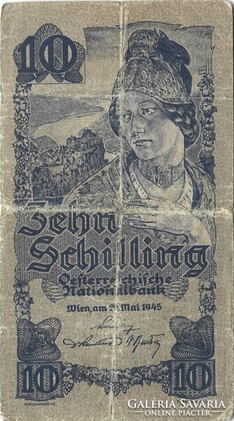 10 schilling 1945 Ausztria