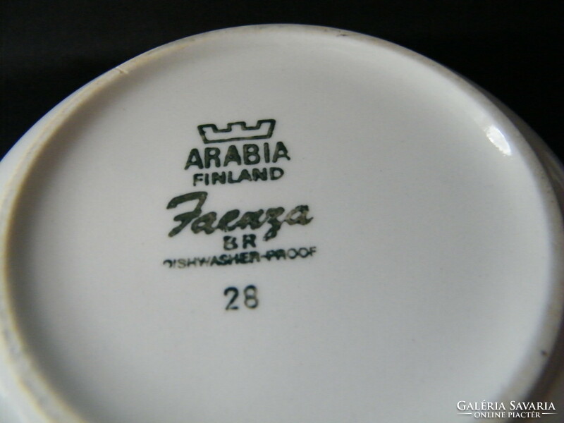 Vintage finn Arabia Faenza kis porcelán tálak 2 db