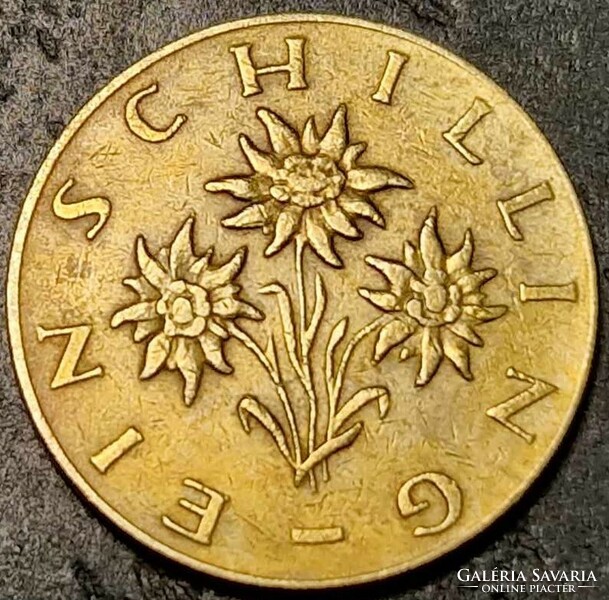 1 schilling, Ausztria, 1967.