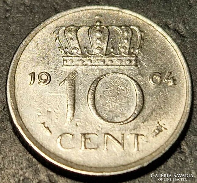 ﻿Julianna 10 cent, Hollandia, 1964.