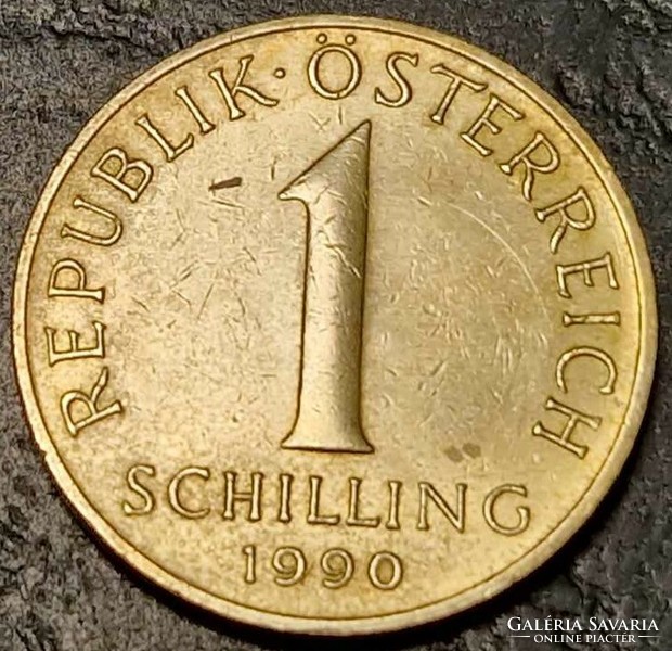 1 schilling, Ausztria, 1990.