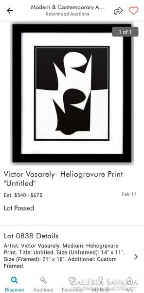 Victor Vasarely, Eredeti Kiadas 1973, 10db, ÊTRE OU FANTOMES