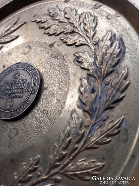 German Nazi ss imperial pewter plate