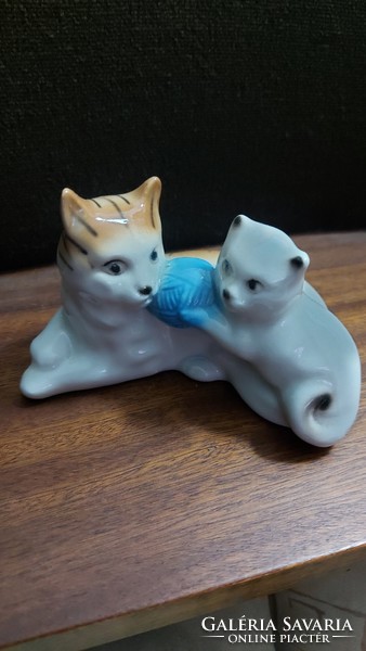 Porcelain figurine of a cat