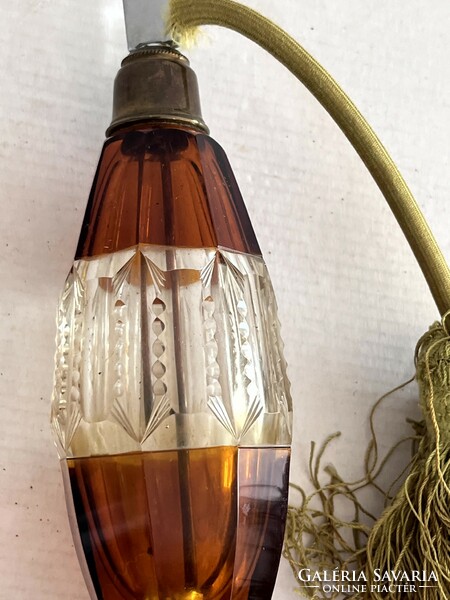Old, antique, large, special, engraved perfume bottle