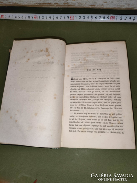 Rarity! 1854! György János Bauhofer's book gesichte der evangelische kirchen im ungarn is for sale