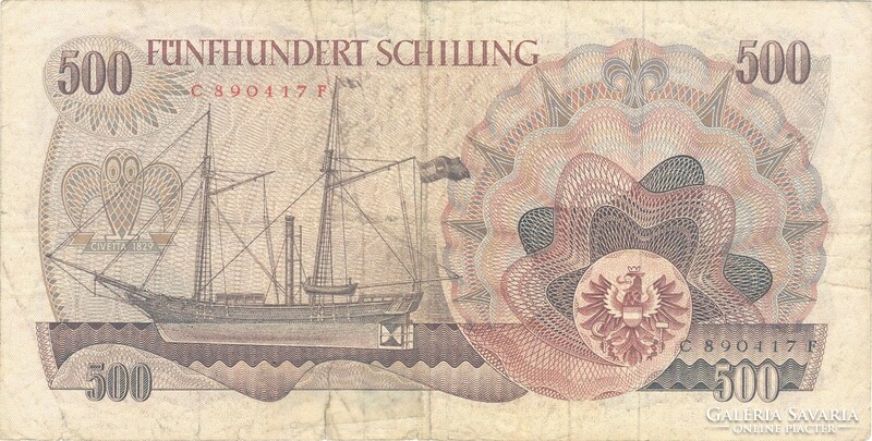 500 schilling 1965 Ausztria