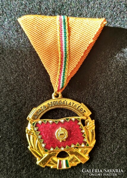 Medal of Merit for service to the homeland - gold grade