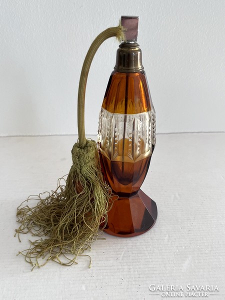 Old, antique, large, special, engraved perfume bottle