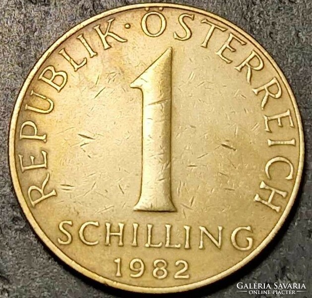 1 schilling, Ausztria, 1982.