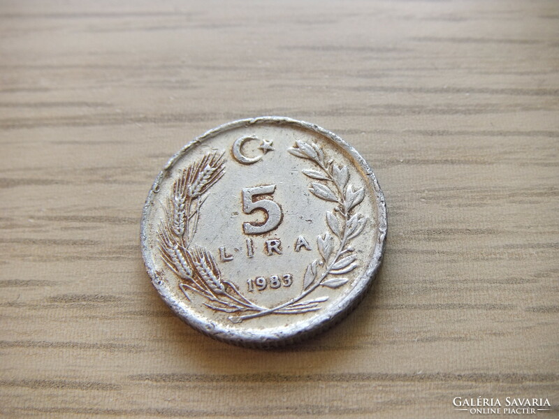 5 Lira 1983 Turkey (Turkish pound)