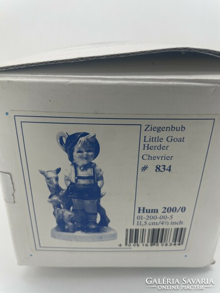 Hummel Goebel porcelán figura TMK7 200 kis kecskepásztor 12cm