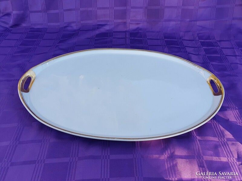 Old Czech porcelain large tray
