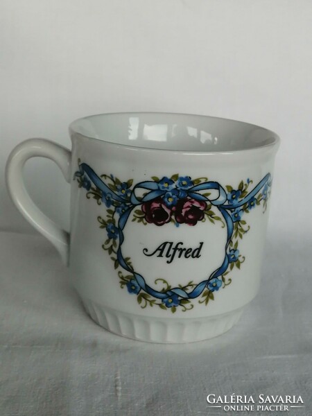 German vintage mug with Alfréd inscription, unmarked