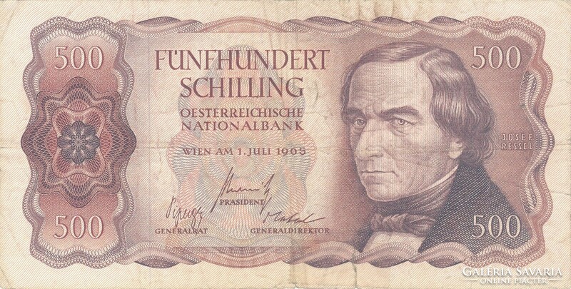 500 Schilling 1965 Austria
