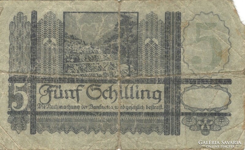 5 Schilling 1945 Austria