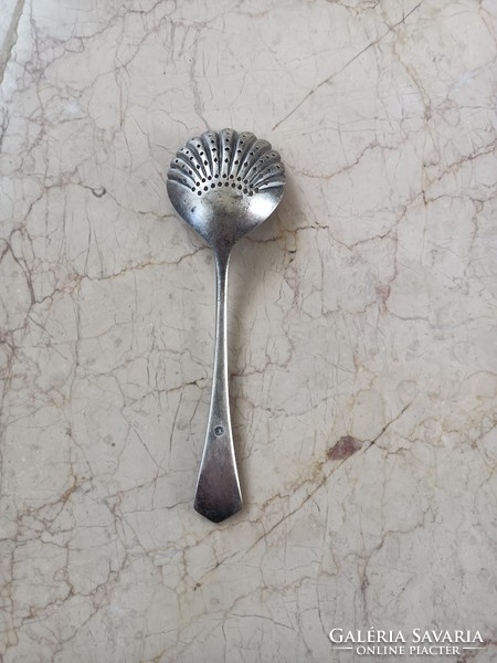 Antique silver/silver plated? Icing sugar spoon.