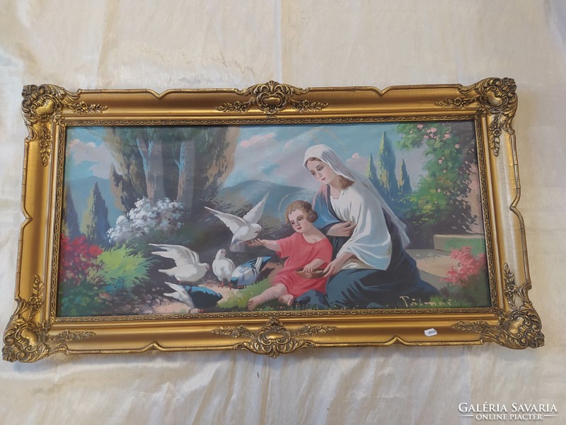 Antique blondel framed painting