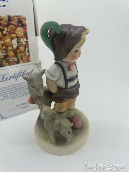 Hummel goebel porcelain figurine tmk7 200 small goatherd 12cm