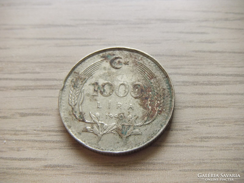 1000 Lira 1990 Turkey (Turkish pound)