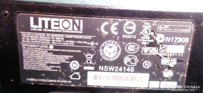 Hálózati adapter  230V/ +19Volt   4.7 Amper / LITEON /