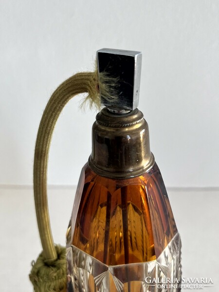 Old, antique, large, special, engraved perfume bottle