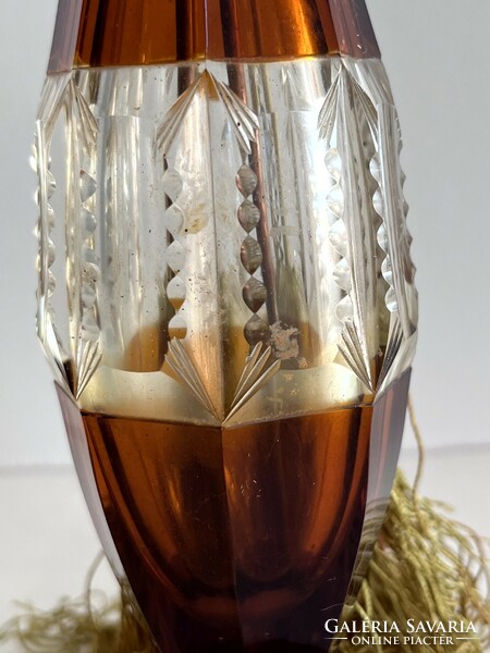 Old, antique, large, special, engraved perfume bottle