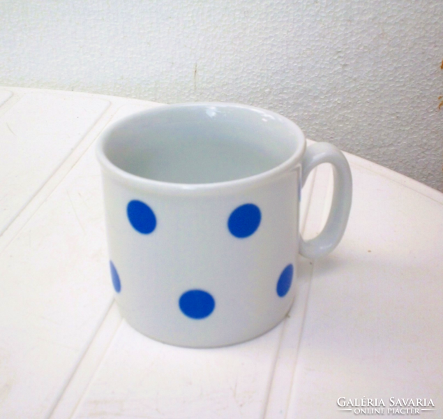 Zsolnay porcelain mug with blue spots,