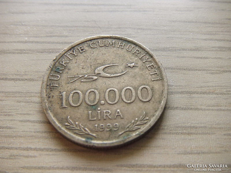 100.000  Líra 1999  Törökország ( Török Font )