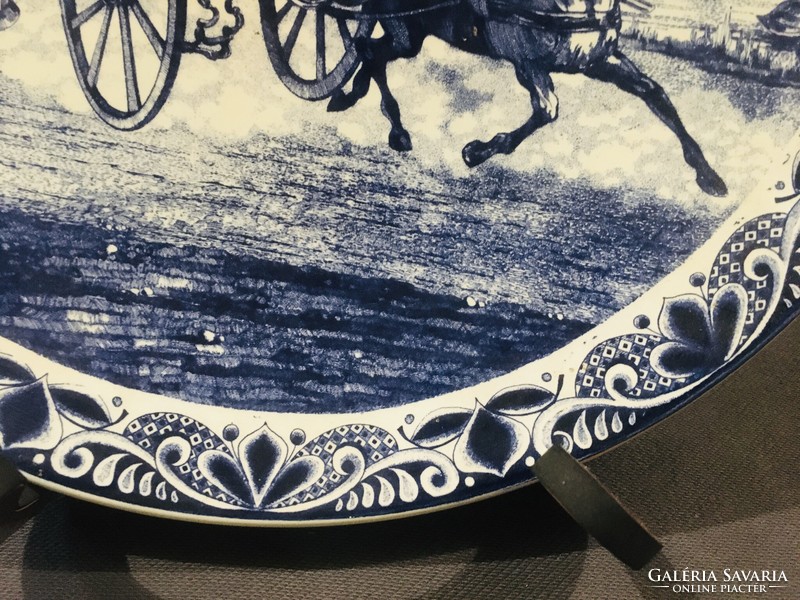 Large Delft Dutch faience wall plate!!! 39 cm!!!