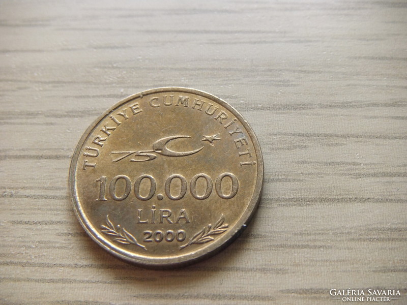 100.000  Líra 2000  Törökország ( Török Font )