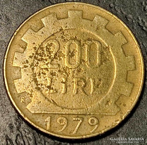 200 Lira, Italy, 1979. R.