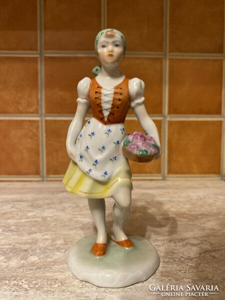 Herend florist little girl porcelain
