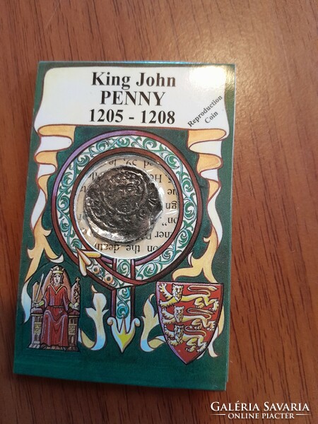 Anglia King John penny 1205-1208 (szuvenír - reprodukciós érme)