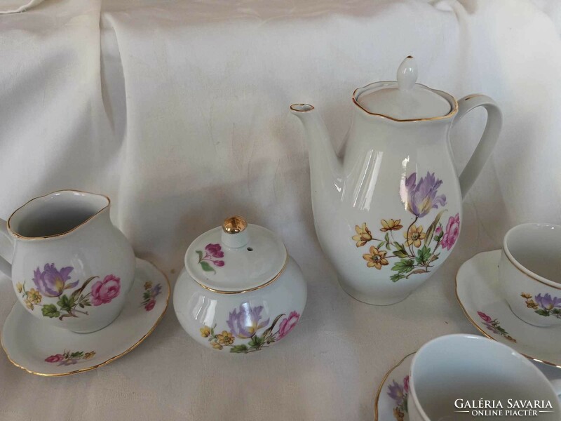 Vintage floral coffee set - marked