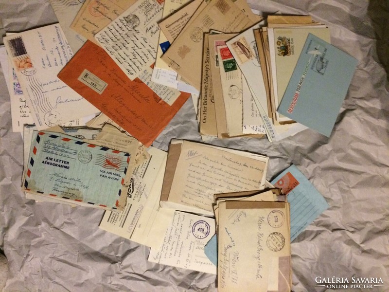 Kb 100 darab régi boriték levél képeslap egyben