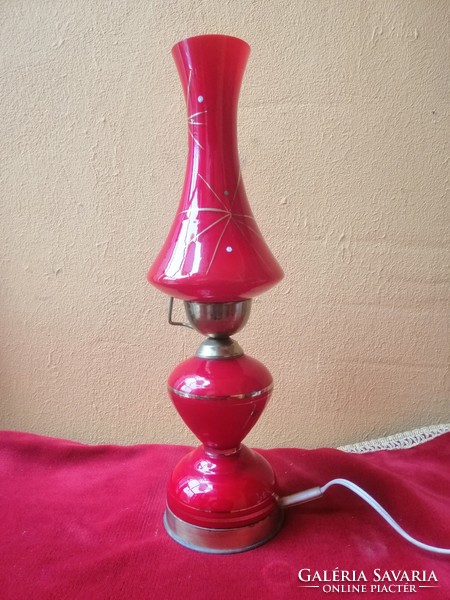 Vintage modern piros éjjeli lámpa